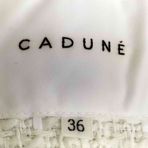 カデュネ CADUNE スプリング ツイード ジレ ベスト レディース  36